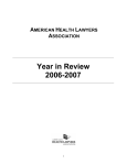 Year in Review 2006-2007 - The American Health Lawyers