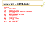 Introduction to HTML part 2