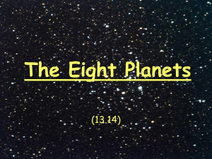 13.14 The Eight Planets