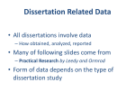 Dissertation Data