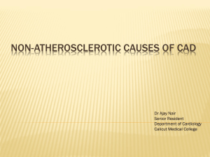 non-atherosclerotic causes of cad