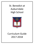 English - St. Benedict at Auburndale High School