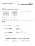 Using the Calculator to Solve a System of Equations Graphically