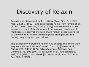 Overview of relaxin