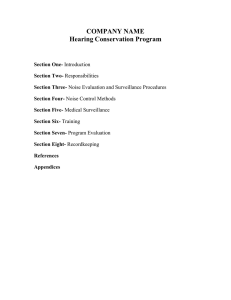 COMPANY NAME Hearing Conservation Program