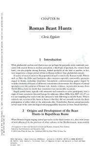 roman beast hunts - (canvas.brown.edu).