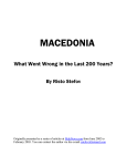 Macedonia for the Macedonians