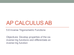 5.6 Day 1 Inverse Trig Functions