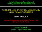 Presentation Slides - Hairy Cell Leukemia Foundation