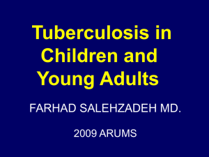 Tuberculosis in Children and Young Adults