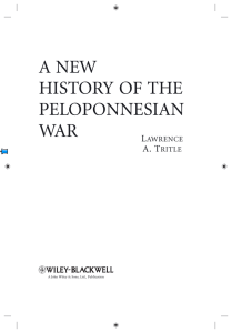 a new history of the peloponnesian war