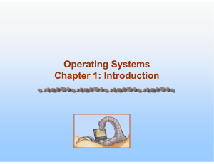 O ti S t O ti S t Operating Systems Chapter 1