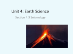 c. Section 4.3 Seismology (powerpoint)