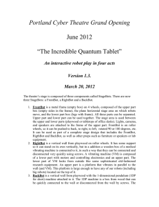 Text and script of the play "Incredible Quantum Tablet".