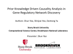 Prior Knowledge Driven Causality Analysis in Gene Regulatory