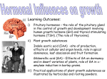 d) Hormonal influences on growth