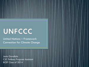 United Nations – Framework Convention for Climate Change