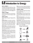 Introduction to Energy