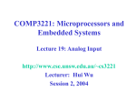 A/D Converter Specifications (Cont.)