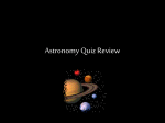 Astronomy Quiz Review Powerpoint