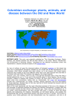 Columbian exchange: plants, animals, and disease between the Old