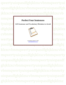 Perfect Your Sentences