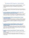 Recombinant DNA Categories vs. Review Bodies