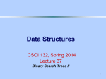 Data Structures CSCI 262, Spring 2002 Lecture 2 Classes and