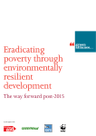 Eradicating poverty through environmentally resilient development