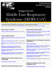 Middle East Respiratory Syndrome (MERS-CoV)