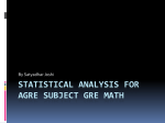 Statistics for AGRE PPT - FREE GRE GMAT Online Class