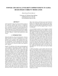 power and signal integrity improvement in ultra high