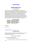 IB Chem Y1