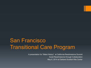 San Francisco Transitional Care Program