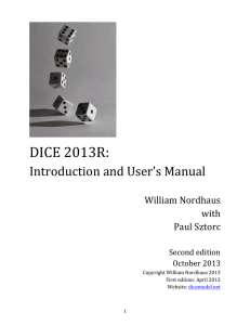 DICE 2013R - Yale Economics