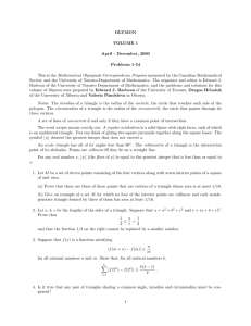 Olymon Volume 1 - Department of Mathematics, University of Toronto