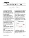 Battery Internal Resistance - Energizer Technical Information