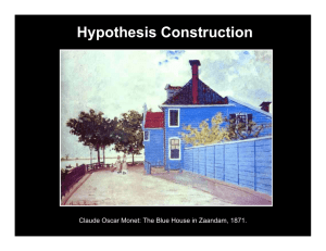 Hypothesis Construction