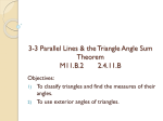parallel Lines and the Triangle Angle