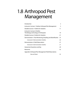 1.8 Arthropod Pest Management