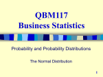 QBM117 Business Statistics