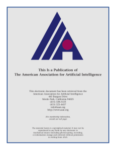 This Is a Publication of The American Association