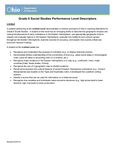 Grade 6 Social Studies Performance Level Descriptors
