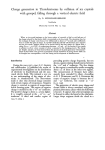 Charge generation in Thunderstorms by collision of ice crystals with