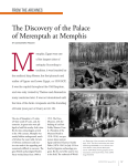 Te Discovery of the Palace of Merenptah at Memphis