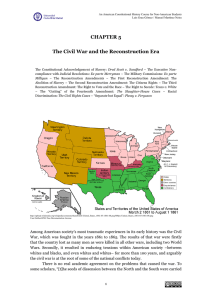 CHAPTER 5 The Civil War and the Reconstruction Era - OCW