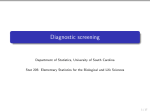 Diagnostic screening - University of South Carolina