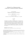 Off-Label Use of Pharmaceuticals: A Detection Controlled Estimation