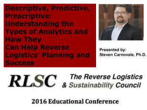 Steven Carnovale, Ph.D. - Reverse Logistics and Sustainability