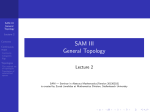 SAM III General Topology